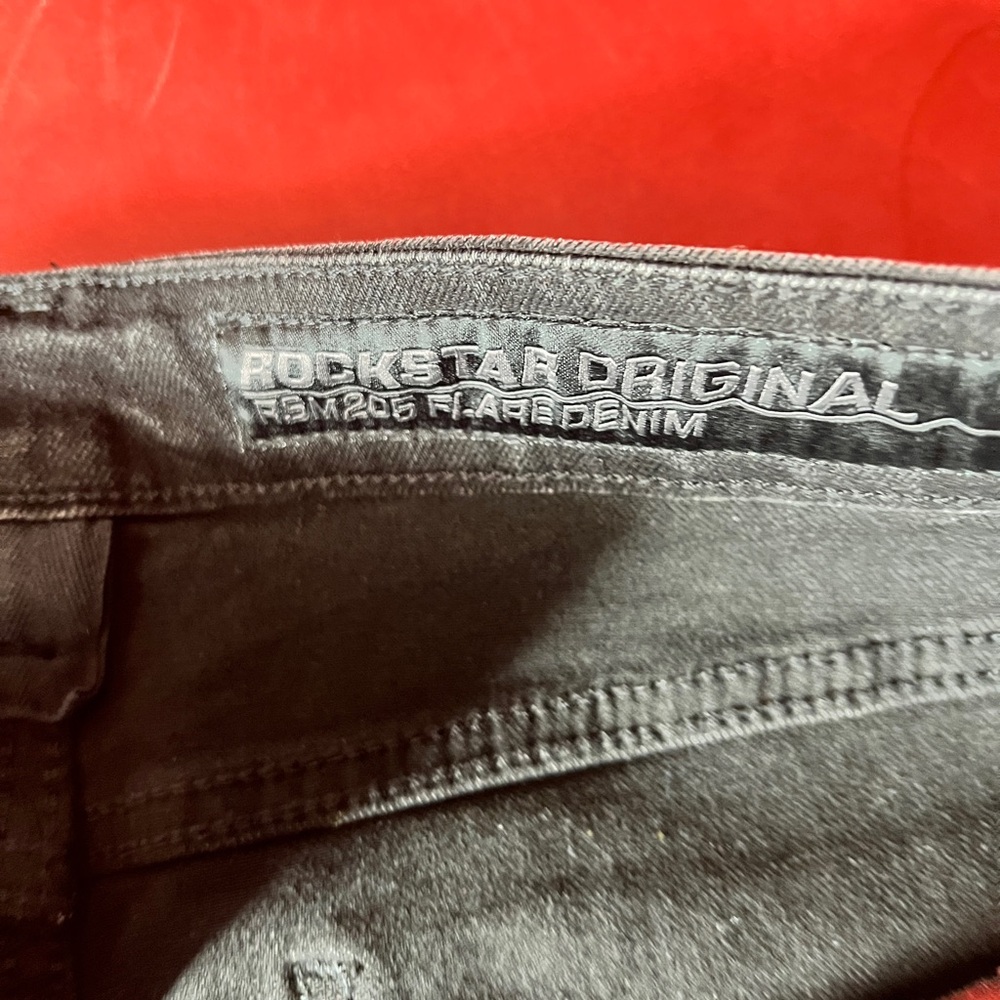 Rockstar Distressed Black/gray Jeans for Men size 38 - Picture 3 of 7